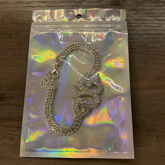 Rhinestone hearts bracelet - Picture 5 of 6